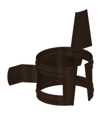 Держатель трубы D100-0.6 (на дерево) Пластизол двухсторонний RR32