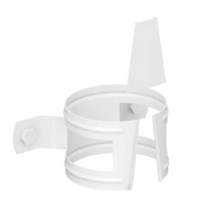 Держатель трубы D100-0.6 (на дерево) Пластизол двухсторонний RAL9010