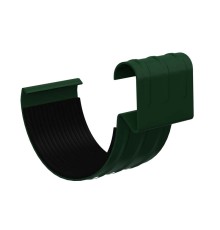 Соединитель желоба D125-0.6 Пластизол двухсторонний RAL6005