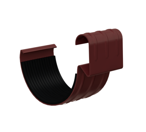 Купить соединитель желоба D150-0.6 Пластизол двухсторонний RAL8017 