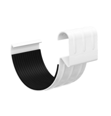 Соединитель желоба D150-0.6 Пластизол двухсторонний RAL9010