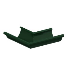 Угол желоба наружный D125-0.6 Пластизол двухсторонний RAL6005