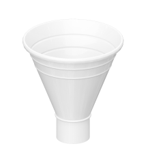 Воронка водосборная D100/300-0.5 Пластизол двухсторонний RAL9010