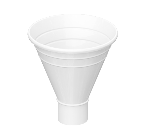 Купить воронку водосборную D100/300-0.5 Пластизол двухсторонний RAL9010 