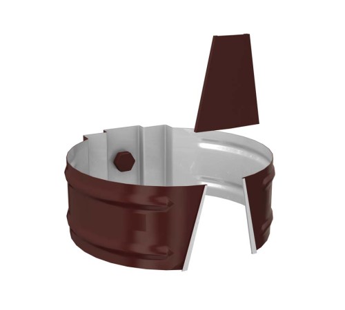 Купить держатель трубы D150-1.0 Полиэстер RAL8017 (саморез) 