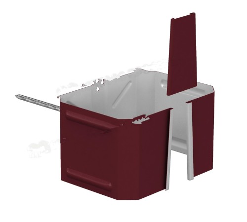 Купить держатель трубы 76х102-0,5 (на кирпич) Полиэстер RAL3005 