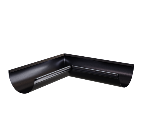 Купить угол желоба внутренний D125-0.6 Пурман двусторонний RAL9005 