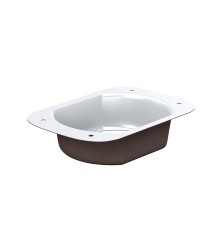 Воронка выпускная 76х102-0.5 Пластизол двухсторонний RAL8017