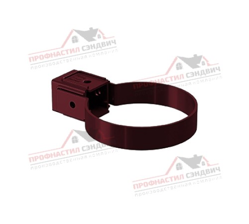 Купить хомут трубы Kliker ПВХ Premium бордо инд.упак. RAL 3005 