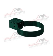 Хомут трубы Kliker ПВХ Premium зелёный инд.упак. RAL 6005