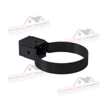 Хомут трубы Kliker ПВХ Premium графит инд.упак. RAL 7024