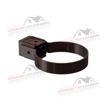 Хомут трубы Kliker ПВХ Premium шоколадный RAL 8017