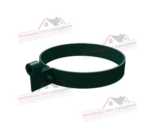 Купить хомут трубы ПВХ зелёный RAL 6005 