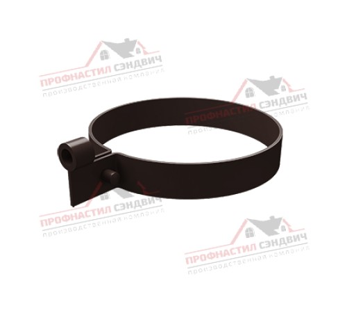 Купить хомут трубы ПВХ шоколадный RAL 8017 