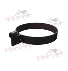 Хомут трубы ПВХ коричневый RR 32