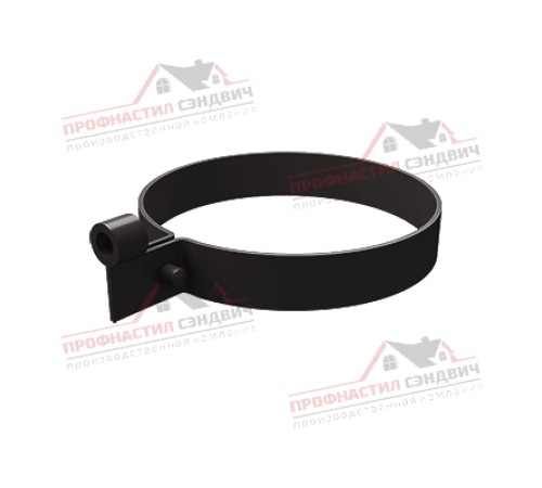 Купить хомут трубы ПВХ коричневый RR 32 