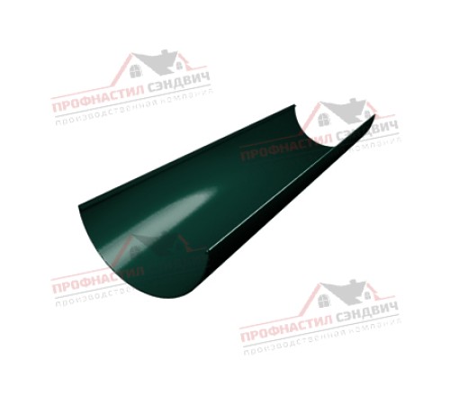 Купить желоб английский ПВХ 3м зелёный RAL 6005 