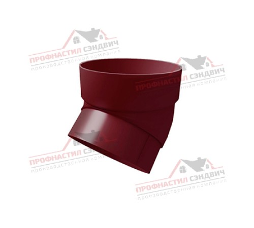 Купить колено трубы 45 град. ПВХ бордо RAL 3005 