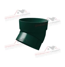 Колено трубы 45 град. ПВХ зелёный RAL 6005