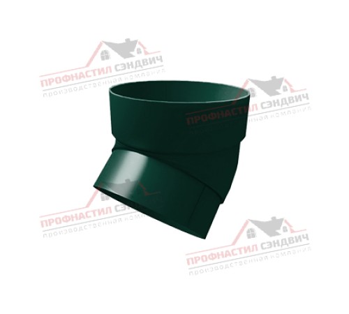 Купить колено трубы 45 град. ПВХ зелёный RAL 6005 