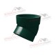 Купить колено трубы 45 град. ПВХ зелёный RAL 6005 