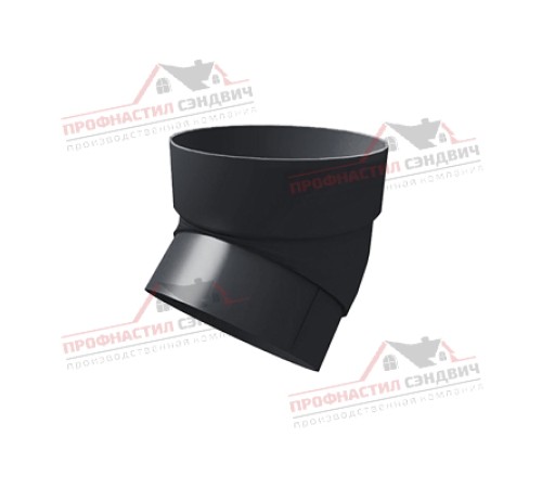 Купить колено трубы 45 град. ПВХ графит RAL 7024 