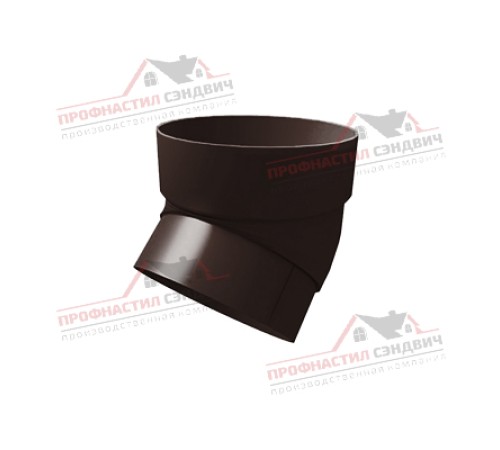 Купить колено трубы 45 град. ПВХ шоколадное RAL 8017 