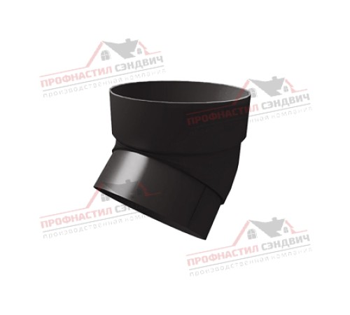 Купить колено трубы 45 град. ПВХ коричневое RR 32 