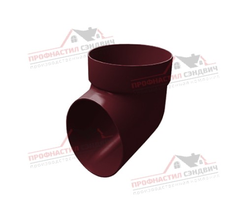 Купить колено сливное ПВХ бордо RAL 3005 