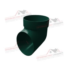 Колено сливное ПВХ зелёный RAL 6005