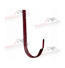 Кронштейн желоба ПВХ металлический бордо RAL 3005