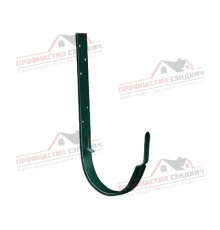 Кронштейн желоба ПВХ металлический зелёный RAL 6005