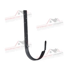 Кронштейн желоба ПВХ металлический графит RAL 7024