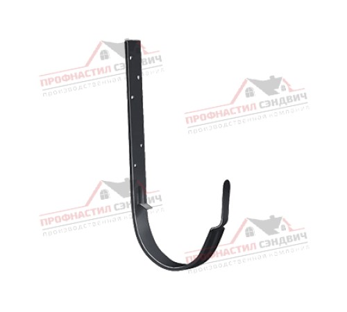 Купить кронштейн желоба ПВХ металлический графит RAL 7024 