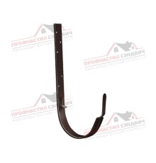 Кронштейн желоба ПВХ GL металлический шоколадный RAL 8017 ШК