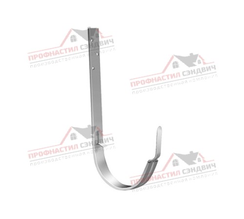 Купить кронштейн желоба ПВХ металлический белый ШК 