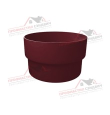Муфта трубы соединительная ПВХ бордо RAL 3005