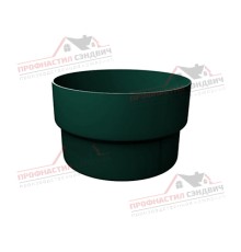Муфта трубы соединительная ПВХ зелёный RAL 6005