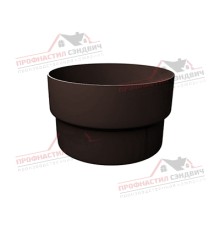 Муфта трубы соединительная ПВХ шоколадная RAL 8017
