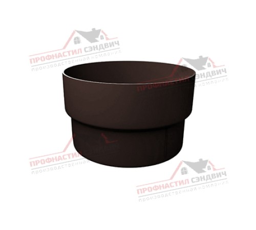 Купить муфту трубы соединительная ПВХ шоколадная RAL 8017 