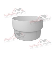 Муфта трубы соединительная ПВХ белая