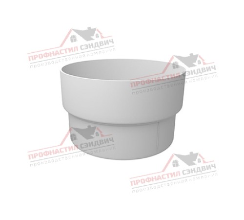 Купить муфту трубы соединительная ПВХ белая 