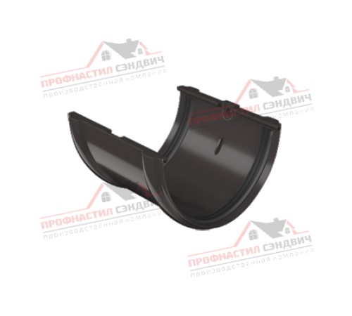 Купить соединитель желобов ПВХ коричневый RR 32 