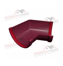 Угол желоба 135 град. универсальный ПВХ бордо RAL 3005