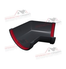 Угол желоба 135 град. универсальный ПВХ графит RAL 7024