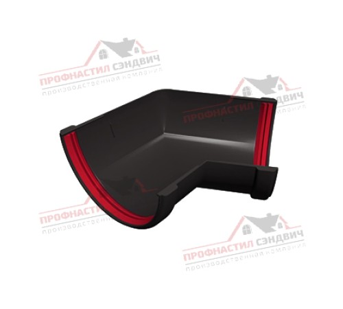 Купить угол желоба 135 град. универ. ПВХ коричневый RR 32 