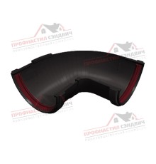 Угол желоба составной 90-150 град. ПВХ коричневый RR 32