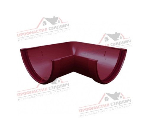 Купить угол желоба 90 град. универсальный ПВХ бордо RAL 3005 