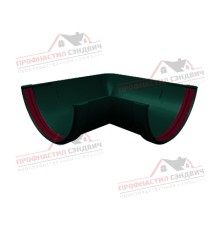 Угол желоба 90 град. универсальный ПВХ зелёный RAL 6005