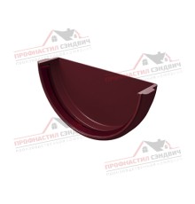 Заглушка желоба универсальная ПВХ бордо RAL 3005